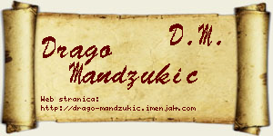 Drago Mandžukić vizit kartica